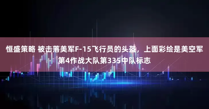 恒盛策略 被击落美军F-15飞行员的头盔，上面彩绘是美空军第4作战大队第335中队标志